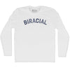 Biracial Adult Cotton Long Sleeve T-shirt by Tribe Lacrosse
