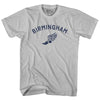Birmingham Running Track Winged Foot-Adult Cotton T-shirt by Tribe Lacrosse