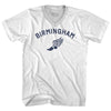 Birmingham Running Track Winged Foot-Adult Cotton V-neck T-shirt by Tribe Lacrosse