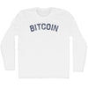 Bitcoin Adult Cotton Long Sleeve T-shirt by Tribe Lacrosse