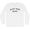 Black Sand Beach Adult Cotton Long Sleeve T-shirt by Tribe Lacrosse