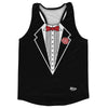 Tuxedo Red Tie Running Track Tops Made In USA by Tribe Lacrosse