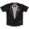 Tuxedo Red Tie Lacrosse Shooter Shirt by Tribe Lacrosse