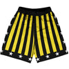 Black and Yellow Champ Basketball Practice Shorts Made In USA by Tribe Lacrosse