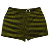 Pinstripes Shorty Short Gym Shorts 2.5" Inseam Made In USA by Tribe Lacrosse
