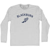 Blackburn Running Track Winged Foot-Adult Cotton Long Sleeve T-shirt by Tribe Lacrosse
