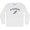 Blackburn Running Track Winged Foot-Adult Cotton Long Sleeve T-shirt by Tribe Lacrosse