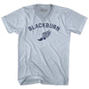 Blackburn Running Track Winged Foot-Adult Tri-Blend V-neck T-shirt by Tribe Lacrosse