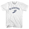 Blackpool Running Track Winged Foot-Adult Cotton T-shirt by Tribe Lacrosse