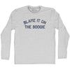 Blame It On The Boogie Adult Cotton Long Sleeve T-shirt by Tribe Lacrosse