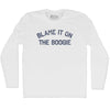 Blame It On The Boogie Adult Cotton Long Sleeve T-shirt by Tribe Lacrosse