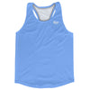 Blank Blue Carolina Running Racerback Singlet Track Tops Made In USA by Tribe Lacrosse