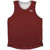 Blank Red Maroon Athletic Tank Top by Tribe Lacrosse