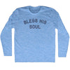 Bless His Soul Adult Tri-Blend Long Sleeve T-shirt by Tribe Lacrosse