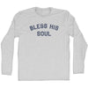 Bless His Soul Adult Cotton Long Sleeve T-shirt by Tribe Lacrosse
