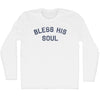 Bless His Soul Adult Cotton Long Sleeve T-shirt by Tribe Lacrosse