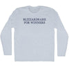 Blizzards Are For Winners Adult Tri-Blend Long Sleeve T-shirt by Tribe Lacrosse