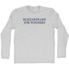 Blizzards Are For Winners Adult Cotton Long Sleeve T-shirt by Tribe Lacrosse