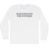 Blizzards Are For Winners Adult Cotton Long Sleeve T-shirt by Tribe Lacrosse