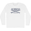 Blowhole Surf Break Crossed Surf Board Surfing Destination Adult Cotton Long Sleeve T-Shirt by Tribe Lacrosse