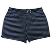 Pinstripes Shorty Short Gym Shorts 2.5" Inseam Made In USA by Tribe Lacrosse