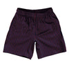Pinstripes Athletic Running Fitness Exercise Shorts 7" Inseam Shorts Made In USA by Tribe Lacrosse