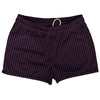 Pinstripes Shorty Short Gym Shorts 2.5" Inseam Made In USA by Tribe Lacrosse