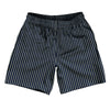 Pinstripes Athletic Running Fitness Exercise Shorts 7" Inseam Shorts Made In USA by Tribe Lacrosse