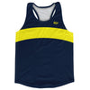 Blue Navy And Yellow Bright Running Track Tops Made In USA by Tribe Lacrosse