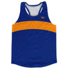 Blue Royal And Tennessee Orange Running Track Tops Made In USA by Tribe Lacrosse