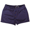 Pinstripes Shorty Short Gym Shorts 2.5" Inseam Made In USA by Tribe Lacrosse