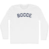 Bocce Adult Cotton Long Sleeve T-shirt by Tribe Lacrosse