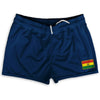 Bolivia Country Heritage Flag Shorty Short Gym Shorts 2.5" Inseam Made In USA by Shorty Shorts