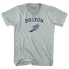 Bolton Running Track Winged Foot-Adult Tri-Blend V-neck T-shirt by Tribe Lacrosse
