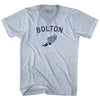 Bolton Running Track Winged Foot-Adult Tri-Blend V-neck T-shirt by Tribe Lacrosse