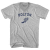 Bolton Running Track Winged Foot-Adult Cotton V-neck T-shirt by Tribe Lacrosse