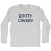 Booty Cheeks Adult Cotton Long Sleeve T-shirt by Tribe Lacrosse