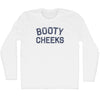 Booty Cheeks Adult Cotton Long Sleeve T-shirt by Tribe Lacrosse