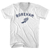 Boreham Running Track Winged Foot Adult Cotton V-neck T-shirt by Tribe Lacrosse