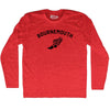 Bournemouth Running Track Winged Foot-Adult Tri-Blend Long Sleeve T-shirt by Tribe Lacrosse