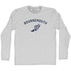 Bournemouth Running Track Winged Foot-Adult Cotton Long Sleeve T-shirt by Tribe Lacrosse