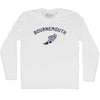 Bournemouth Running Track Winged Foot-Adult Cotton Long Sleeve T-shirt by Tribe Lacrosse
