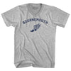 Bournemouth Running Track Winged Foot-Adult Cotton V-neck T-shirt by Tribe Lacrosse