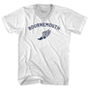 Bournemouth Running Track Winged Foot-Adult Cotton V-neck T-shirt by Tribe Lacrosse