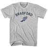 Bradford Running Track Winged Foot Adult Cotton T-shirt by Tribe Lacrosse