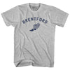 Brentford Running Track Winged Foot-Adult Cotton T-shirt by Tribe Lacrosse
