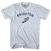 Brighton Running Track Winged Foot Adult Tri-Blend T-shirt by Tribe Lacrosse