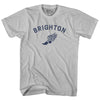 Brighton Running Track Winged Foot Adult Cotton T-shirt by Tribe Lacrosse