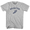 Brighton Running Track Winged Foot Adult Cotton T-shirt by Tribe Lacrosse