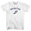 Brighton Running Track Winged Foot Adult Cotton T-shirt by Tribe Lacrosse